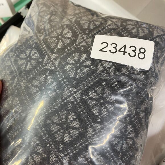 Florence Tricot Sweater Pullover Men XL Gray Geometric Knit Wool Collared Button - Picture 9 of 9